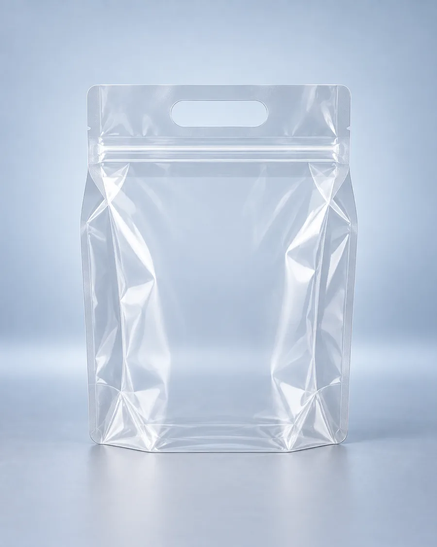 Transparentna torba z uchwytem